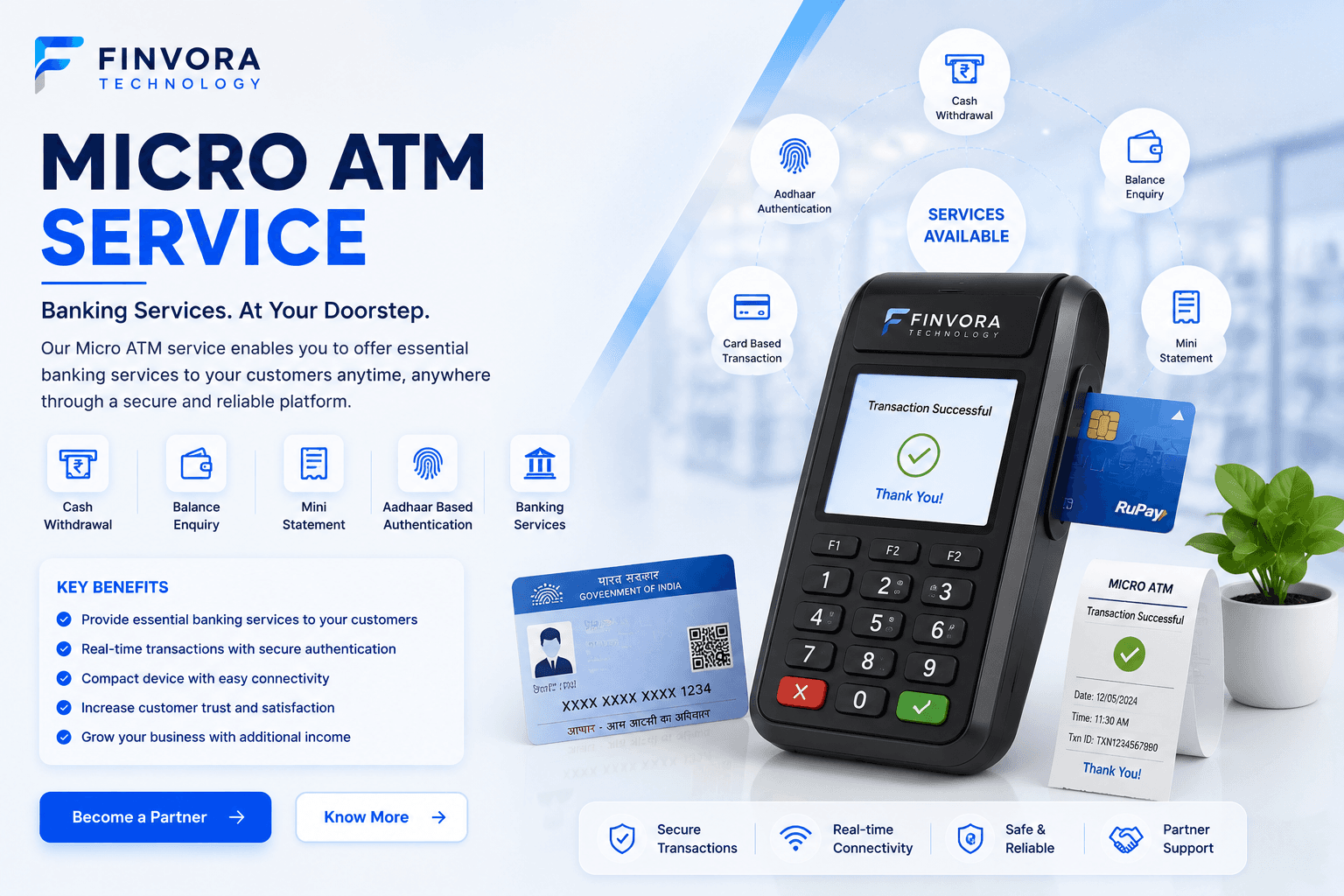 Finvora Micro ATM assisted banking solution