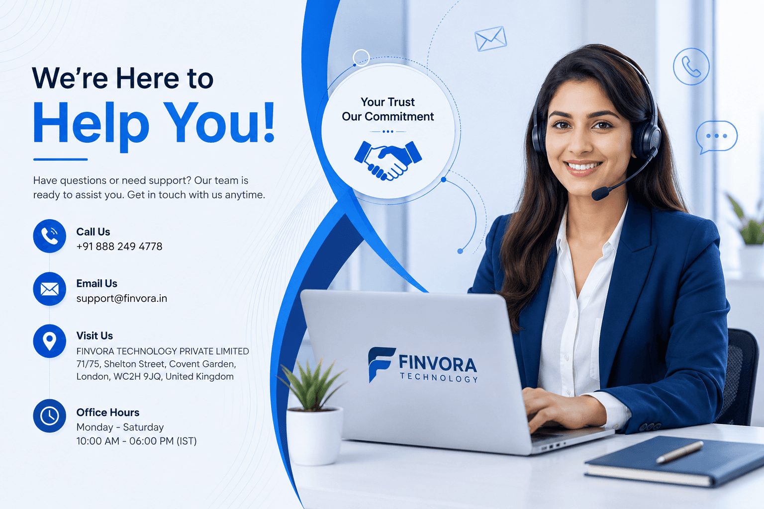 Finvora contact support team